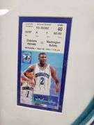 Larry Johnson Autographed Framed and Matted Charlotte Hornets Jersey (Front Signature)