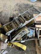 Lot of Heavy Duty Commercial Ratcheting Tie Down Straps