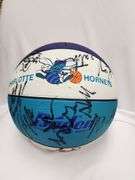 1990's Charlotte Hornets Team Signed Basketball