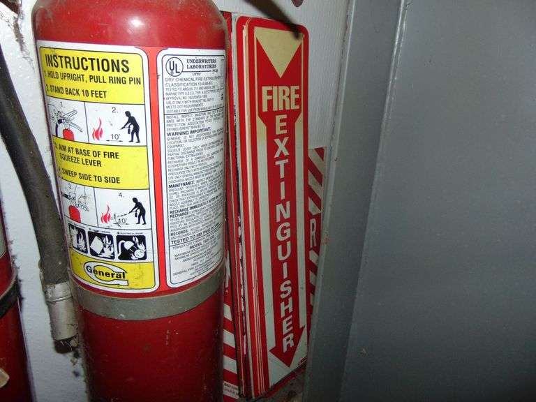 Eight Five Extinguishers w/Signs
