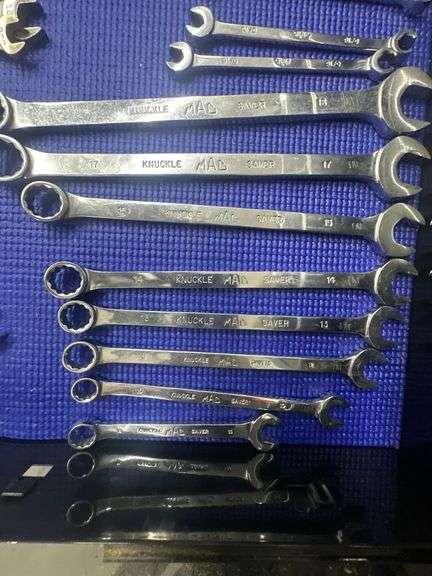 Set of MAC Tool "Knuckle" Series Mechanic's Wrenches