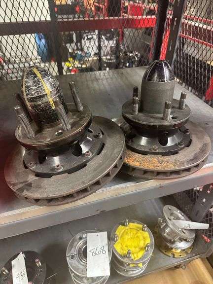 Pair 5x5 Hubs w/ Rotors