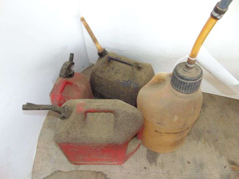 Four Gas Cans