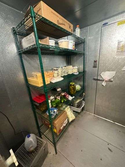 (2) Metal Wire Cooler Racks (Green)