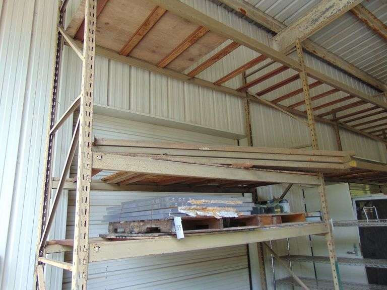 Three Sections of Pallet Racking