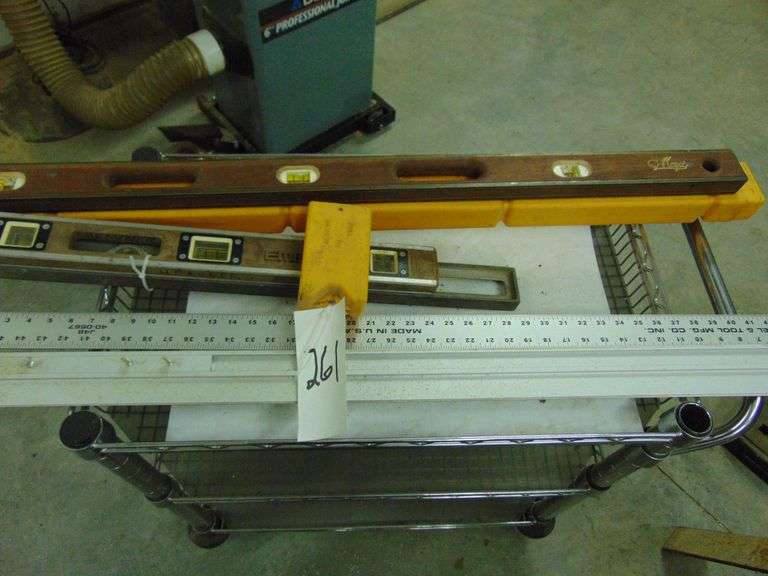 Misc. Grouping of Three Levels & Straight Edge