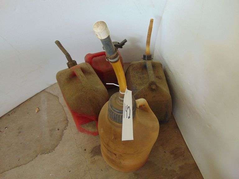 Four Gas Cans