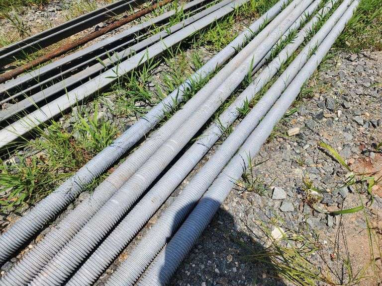 Seven 12'x 1.75" Threaded Rod