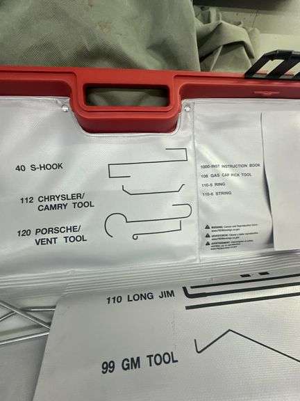 Locksmiths Complete Slim Jim Kit