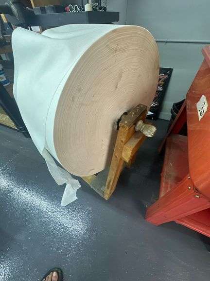 Custom Wooden Shop Towel Spindle Holder/Dispenser w/ 2 Replacement Rolls Large Format, Heavy Duty Shop Towels