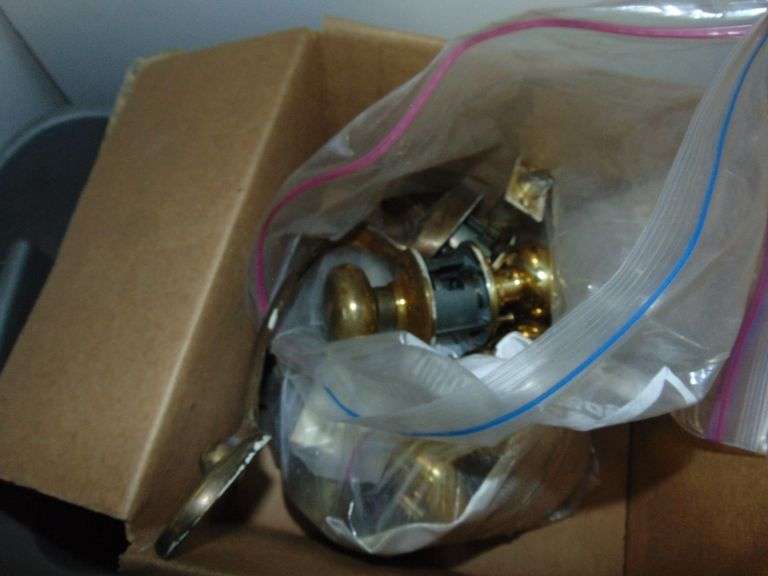 Tote of Door Hardware, Hinges, Locks, Etc.