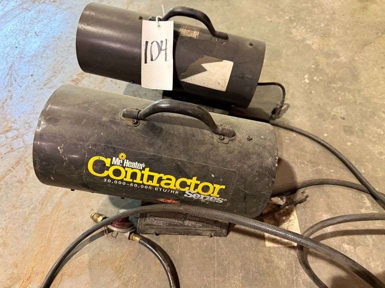 Two LP Gas Contractor Heaters