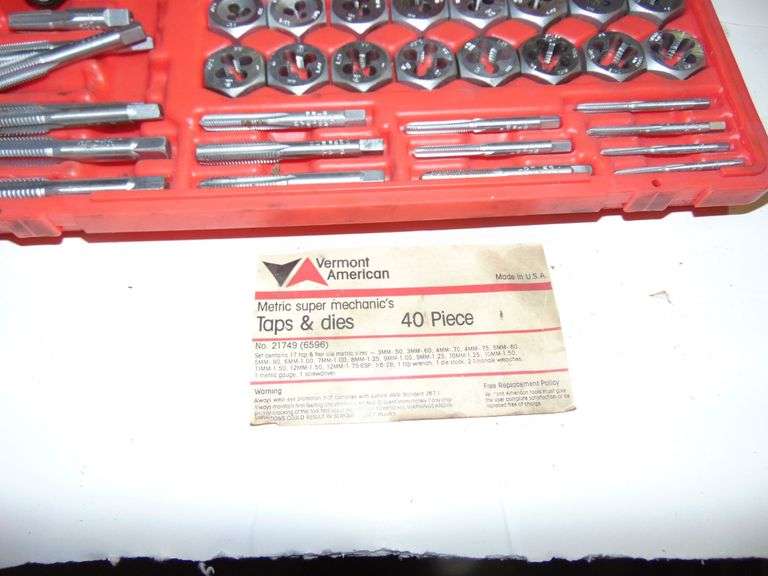 Vermont America Tap & Die Set