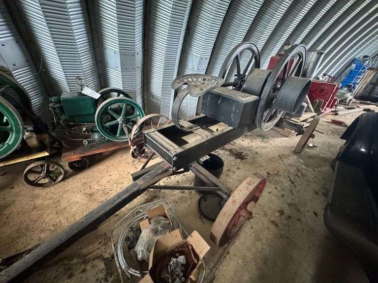 1921 International Harvester Model M 6 HP Hit and Miss Engine | Wheeled Cart w/ Seat