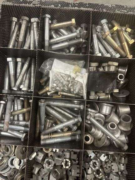 Misc Nuts & Bolts in Wire Bin