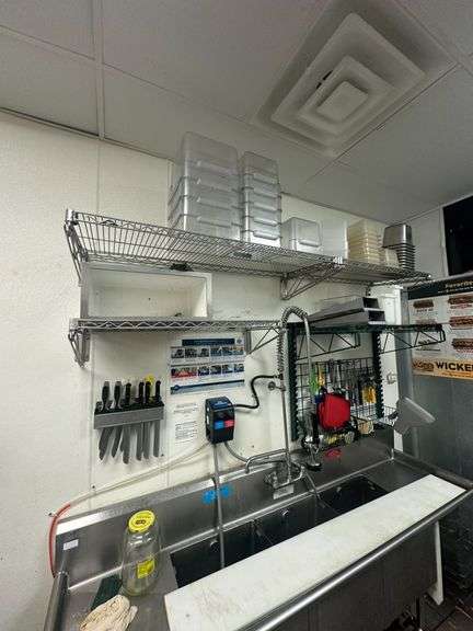 Five Hanging Wire Shelves