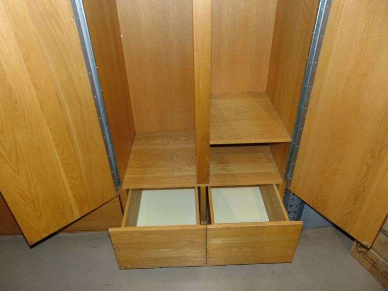 Wooden Two Door Wardrobe
