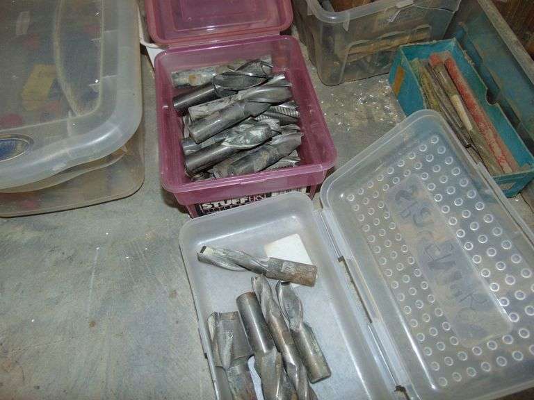 Misc. Grouping of Drill Bits, Tool Holders, Rimers, Etc.
