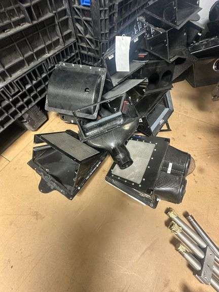 Large Grouping of Hendrick Carbon Fiber Cooler Ducts