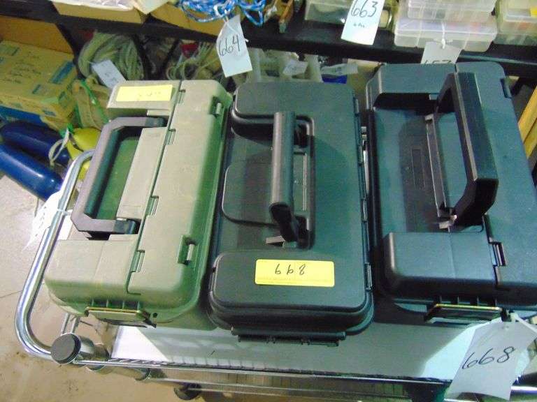 Three Plano Tackle Boxes