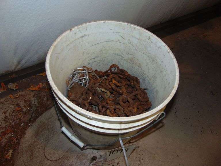 Partial Bucket of Short Pieces of Chain