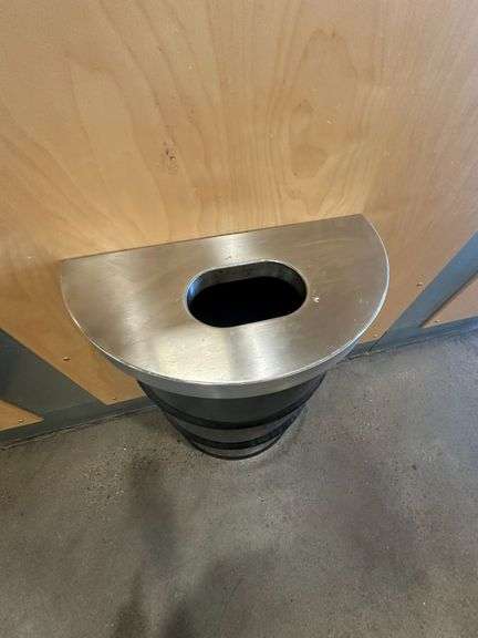 Two Metal Trash Cans