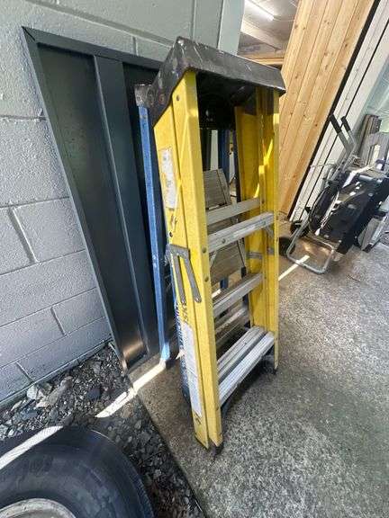 Two 5' Aluminum Folding Step Ladders