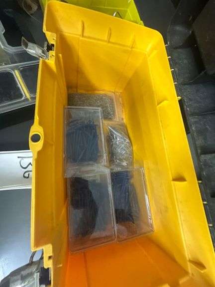 Hardware Organizing Storage Bins w/ Contents
