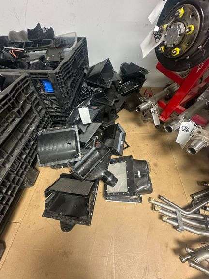 Large Grouping of Hendrick Carbon Fiber Cooler Ducts