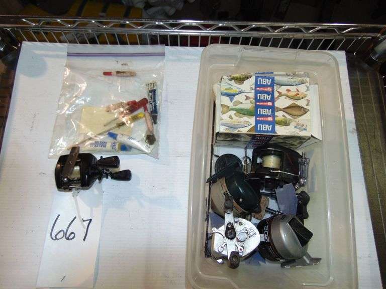 Six Misc. Reels Daiwa, ABU, Zebco, Etc.