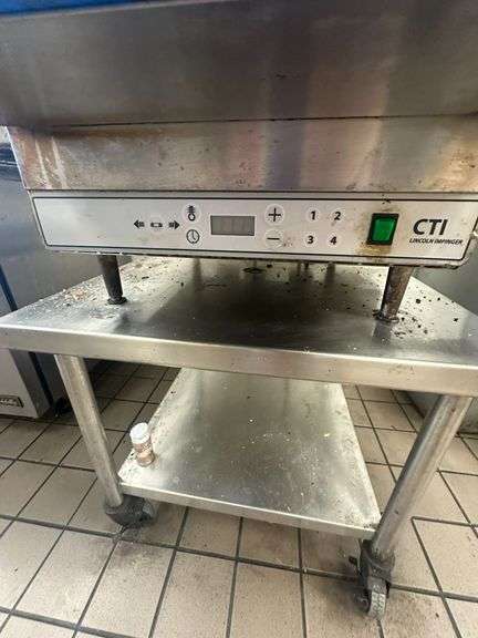 2-Tier CTI Lincoln Impinger Oven on Rolling Stand