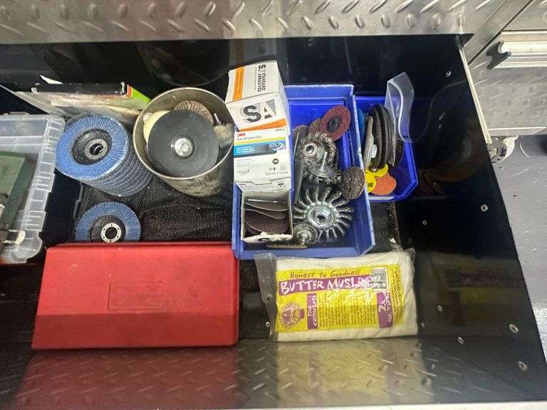 Grouping of Abrasive Sanding & Grinding Tools w/ A Snap-On Air Powered Scraper