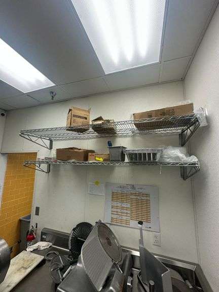 Five Hanging Wire Shelves