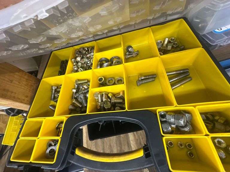 Small Parts Organizers & Hardware Bins w/ Contents