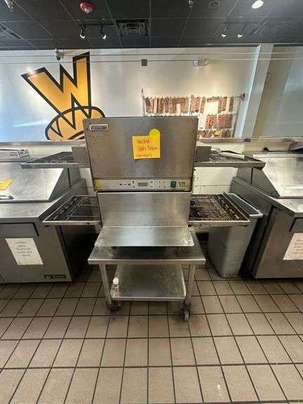 2-Tier CTI Lincoln Impinger Oven on Rolling Stand