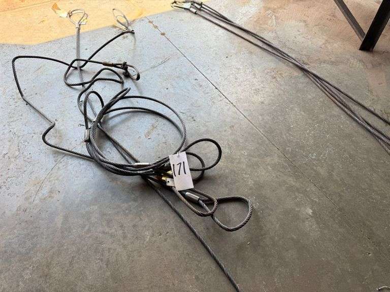 Five 1/2 inch Rigging Cables