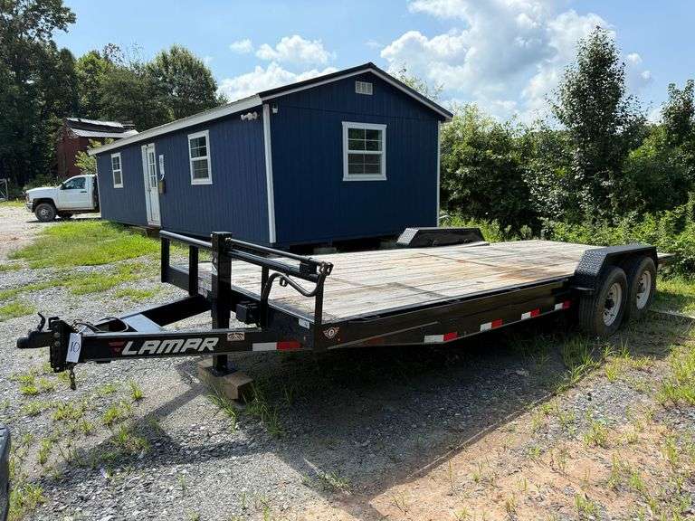 2018 Lamar Model#H6832227 22ft Flat Deck Dual Axle Trailer VIN#5RVH62220JP064940 image