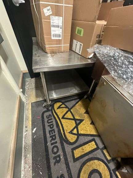 Stainless Steel Prep Table on Casters