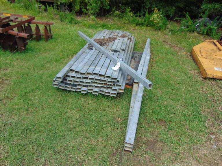 60 8' 3"x2" Metal Tubing