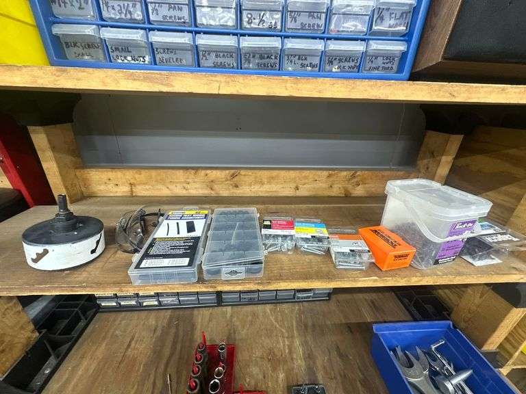 Hardware Organizer Racks w/ Contents