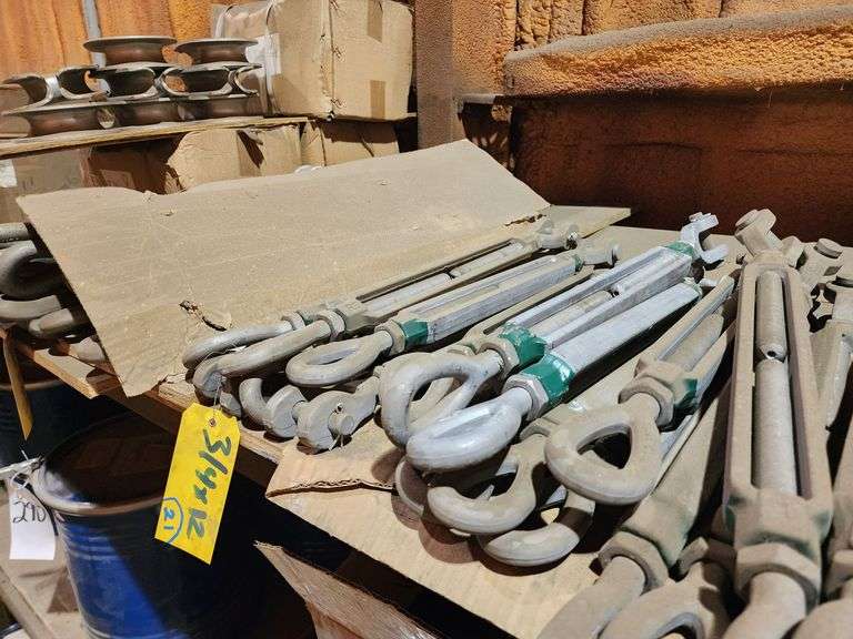 Grouping of 3/4" x 12" and 7/8" x 12" Turnbuckles