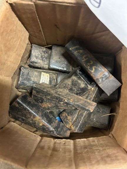 Box of Various Sized Implement Teeth