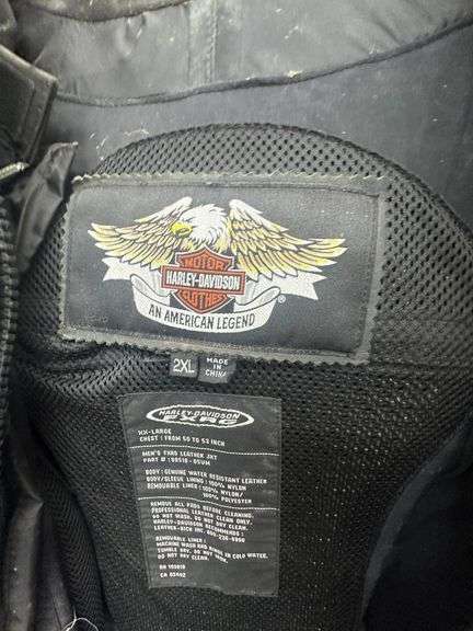 Harley Davidson FXRC Mens Leather Motorcycle Jacket XXL