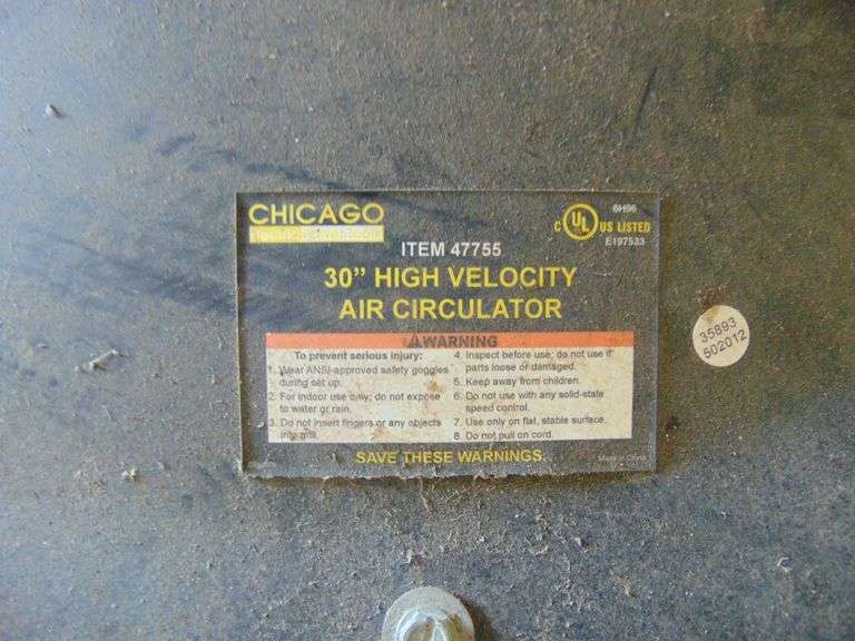 Chicago Shop Fan On Stand 32"