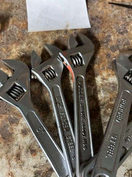 Grouping of 6" Adjustable Wrenches