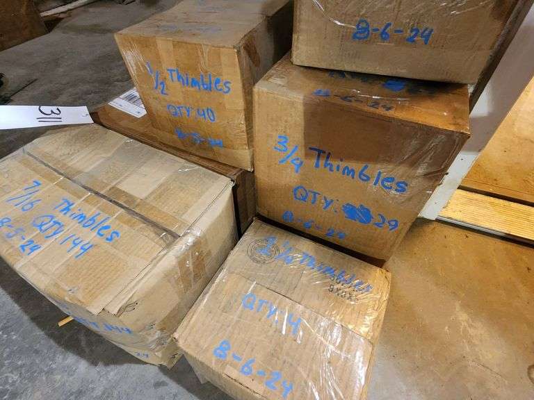Six Boxes of Assorted Thimbles