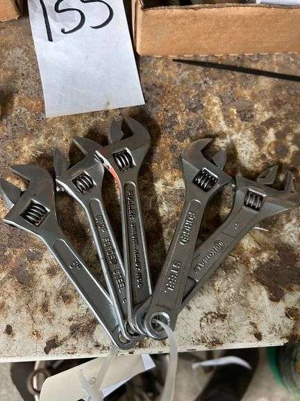Grouping of 6" Adjustable Wrenches