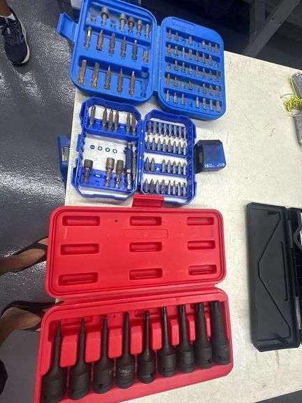 Grouping of Torx Power Ratchet Hex Driver Kit & Assorted Impact Driver Sets image