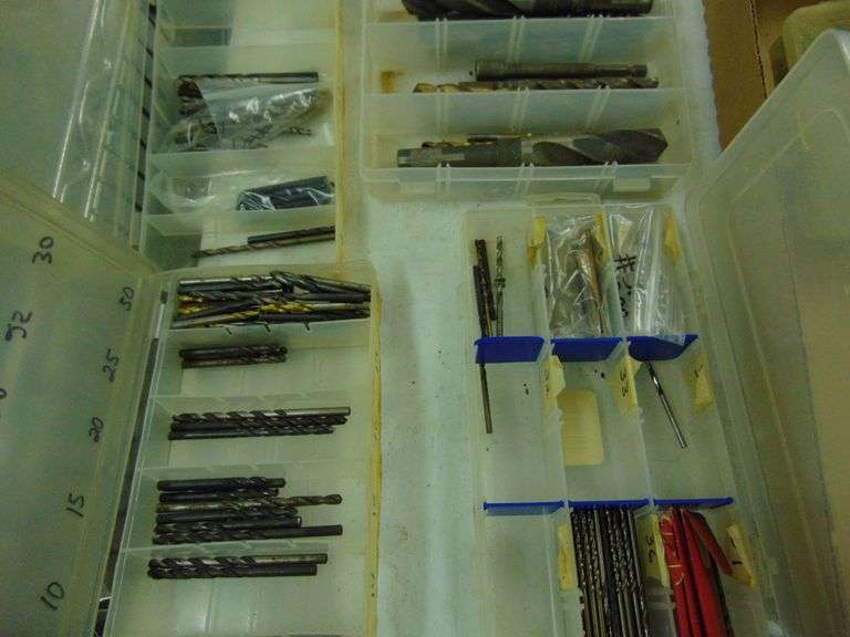 Six Trays of Drill Bits