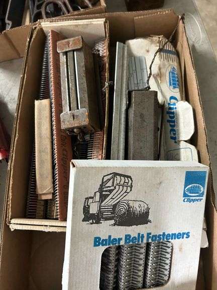 Tray of Assorted Baler Belt Fasteners